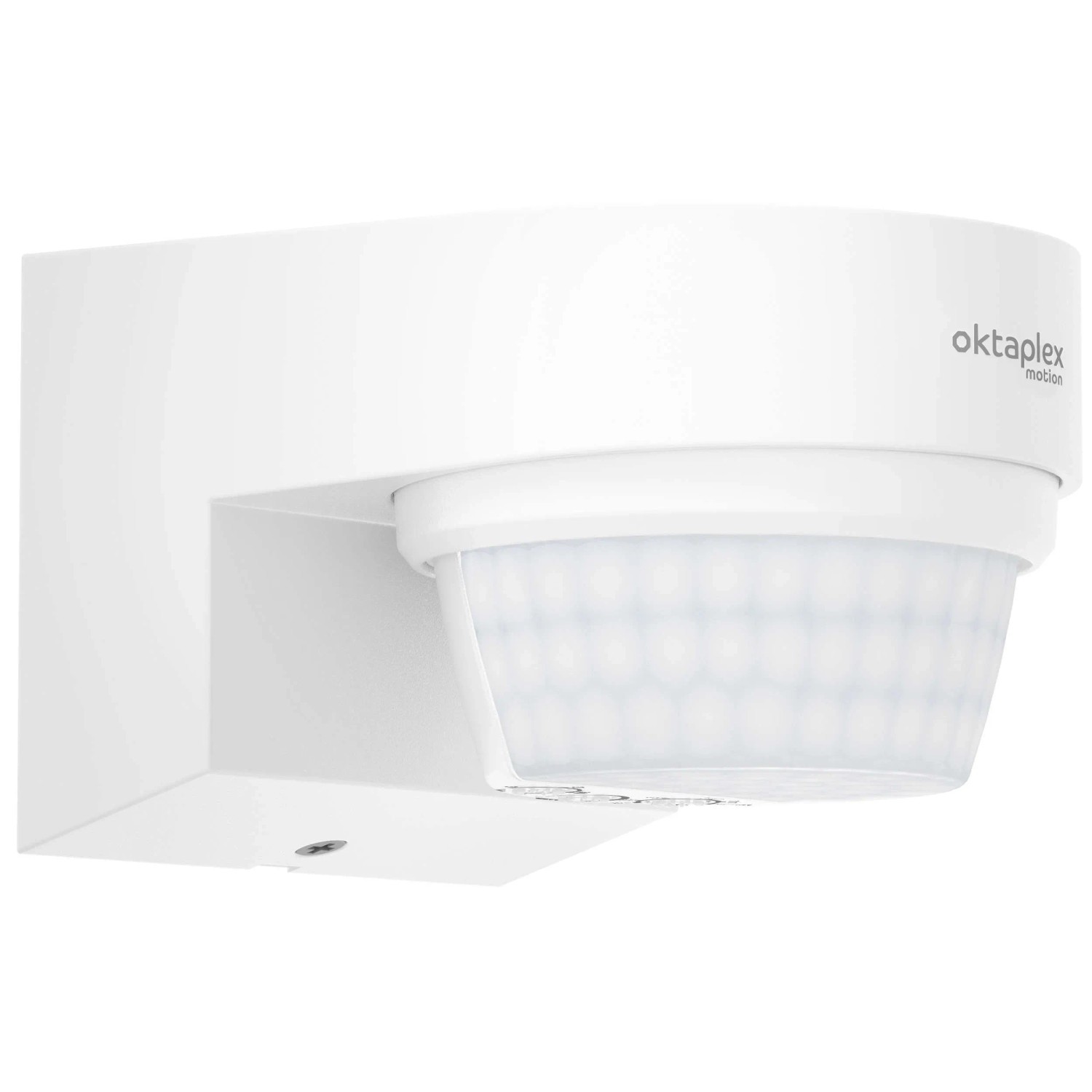 Oktaplex Eva Aufputz-Bewegungsmelder Außen Innen 240° 14m Infrarot IP65 Wand Reichweite Einstellbar LED 230V Weiß
