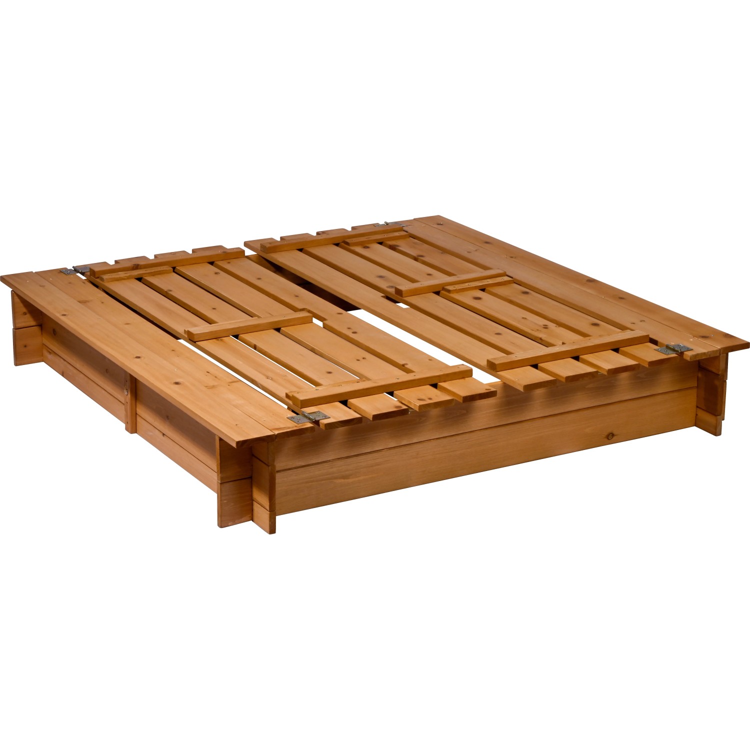 sandkasten aus holz mit deckel