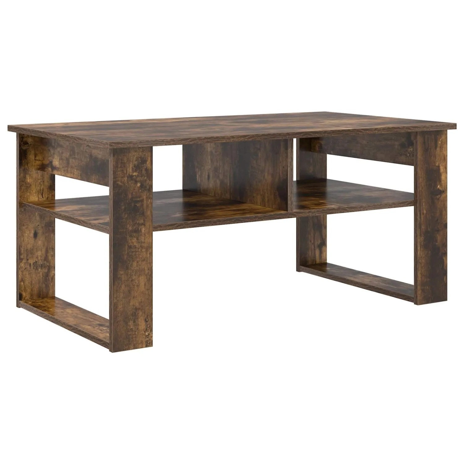 vidaXL Couchtisch Geräucherte Eiche 96 x 54 x 44 cm Holzwerkstoff 8000152