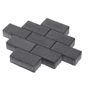 Rechteckpflaster Anthrazit, 20x10x6 cm, aus Beton. Pflastersteine für Einfahrten und Wege.