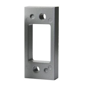 Basi Distanzplatte, silber, 2mm stark, für Panzerriegelschloss PR 800/900 zum Höhenausgleich.