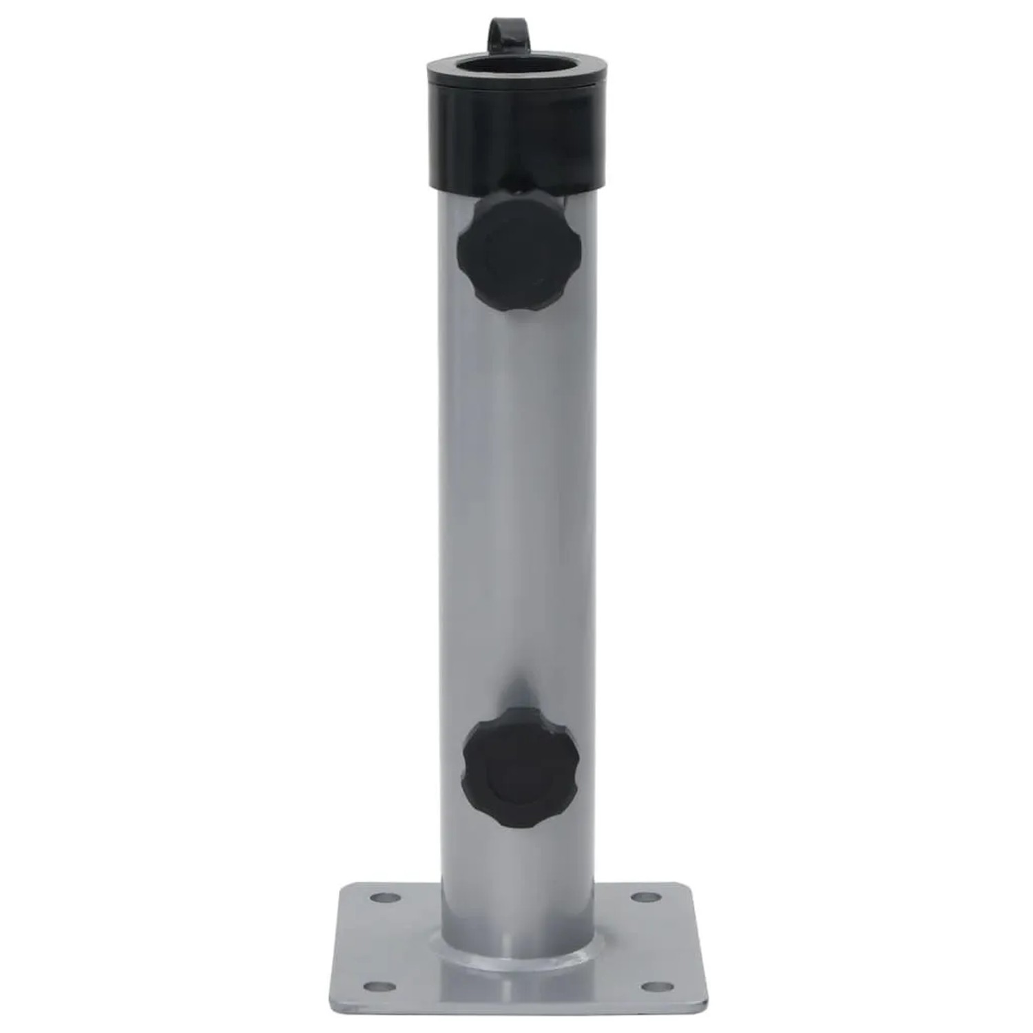 vidaXL Sonnenschirmständer für Ø38/48 mm Mast Silbern Stahl 4003374_2