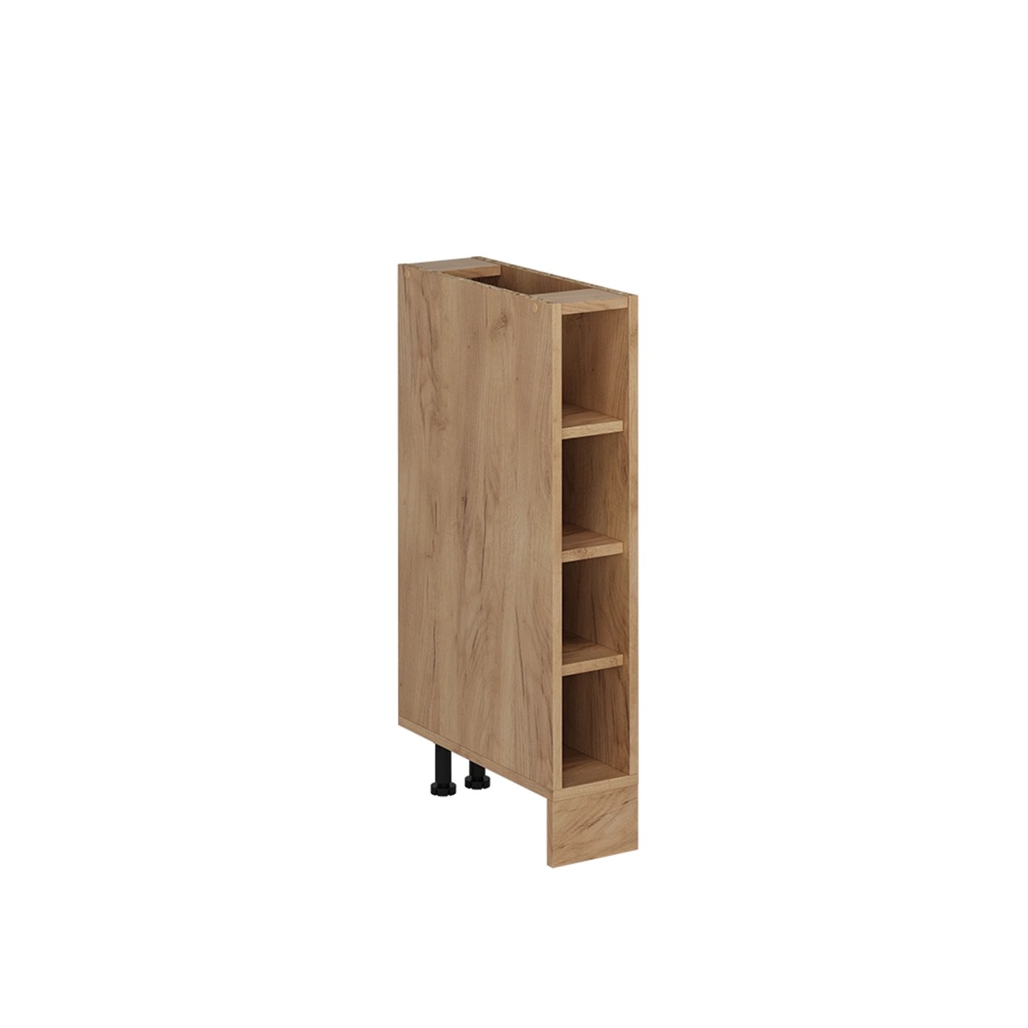 Vicco Küchenregal R-Line Offener Küchenschrank Goldkraft Eiche 15 cm ohne Arbeitsplatte