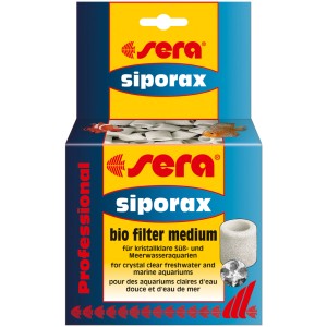 Sera Siporax Professional 500ml Aquarium Wasseraufbereiter im blauen Karton.