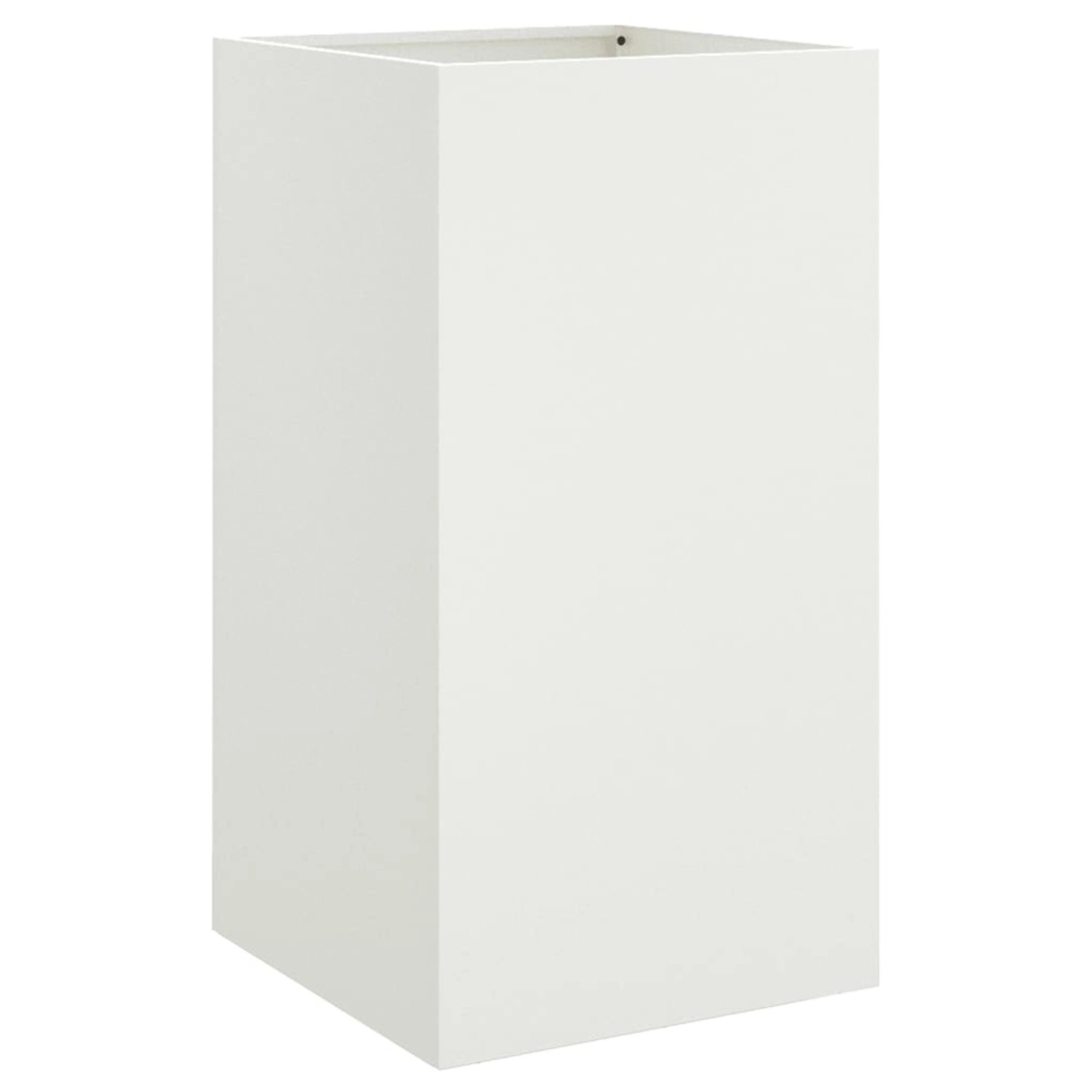 vidaXL Pflanzkübel Weiß 42x38x75 cm Stahl 841578 günstig online kaufen