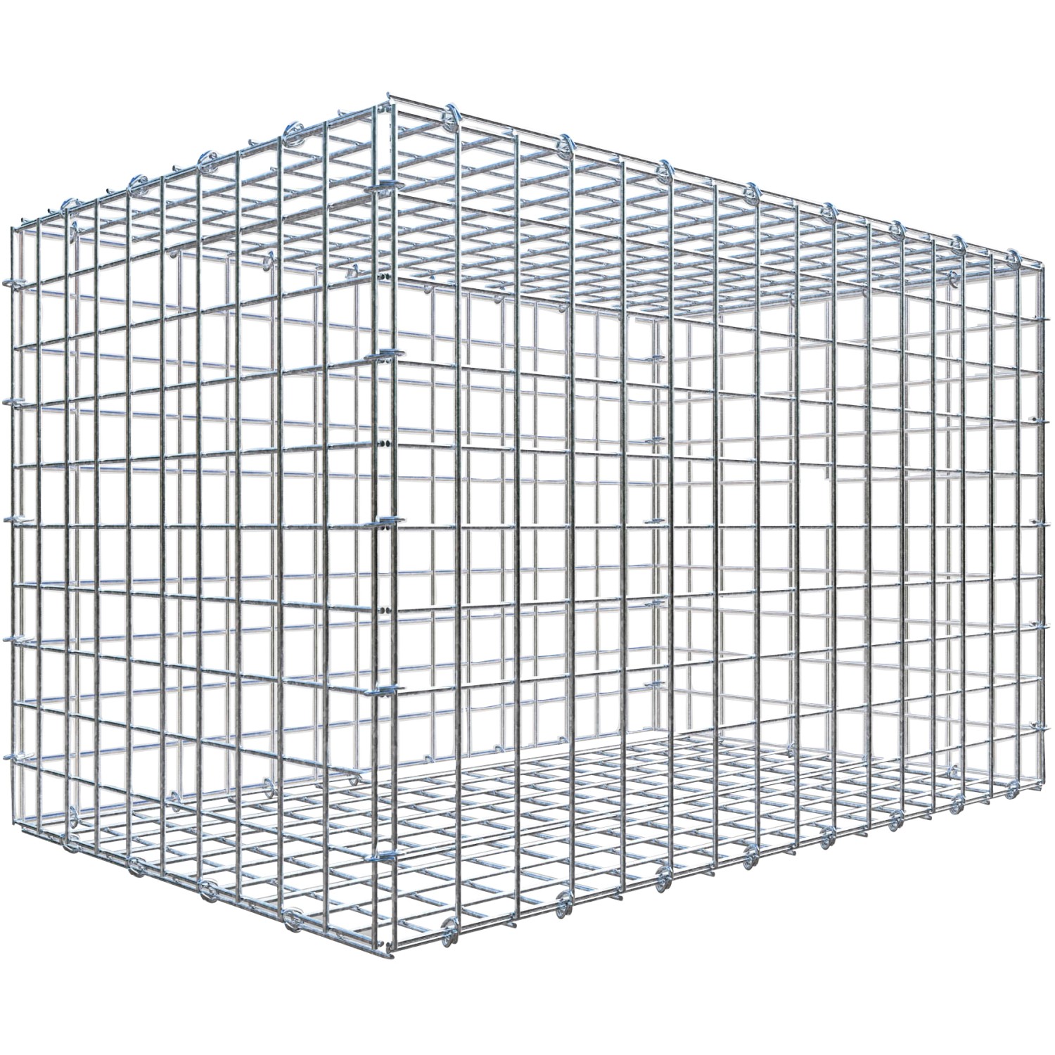 Gabiona C-Ring-Gabione 50 x 80 x 50 cm Maschenw 5 x 5 cm
