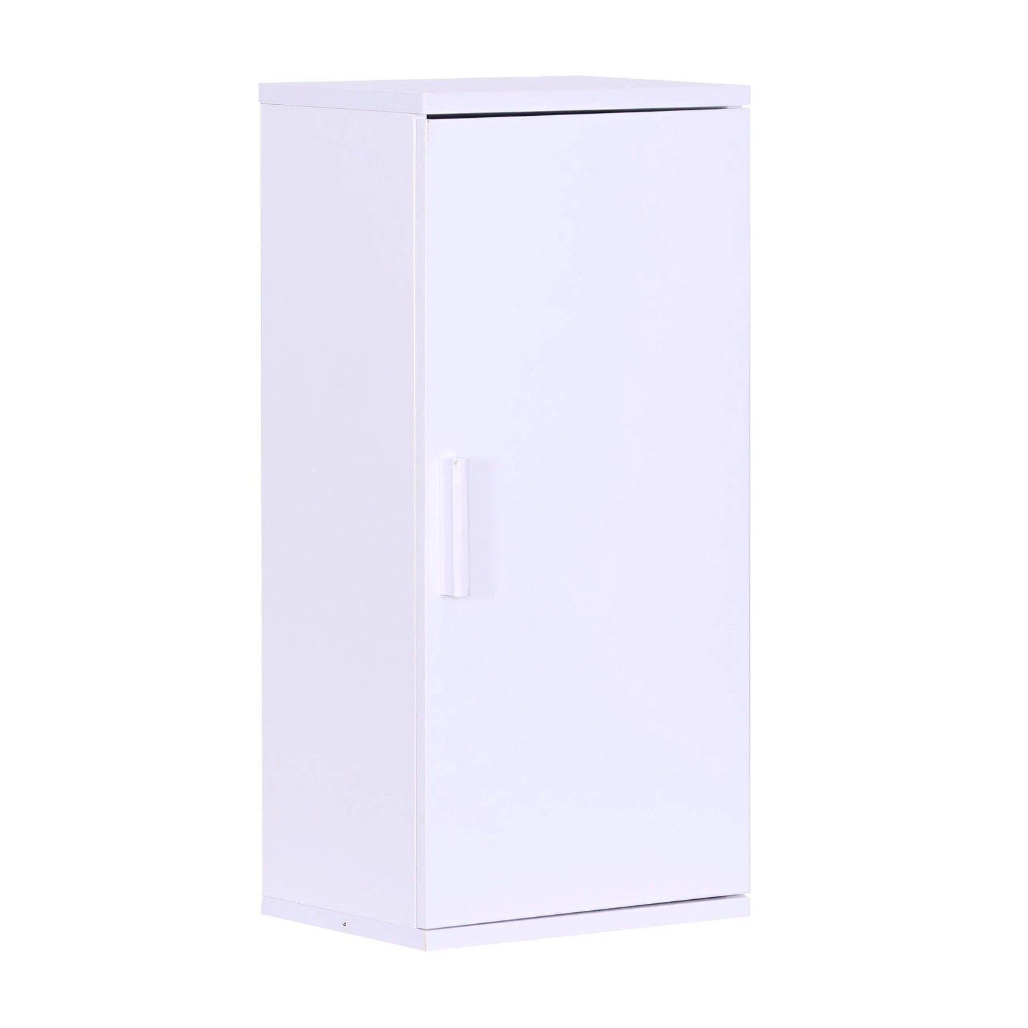 Relaxdays Hängeschrank Bad MDF Weiß Höhenverstellbar 62 cm x 30 cm x 21 cm 5,8 kg