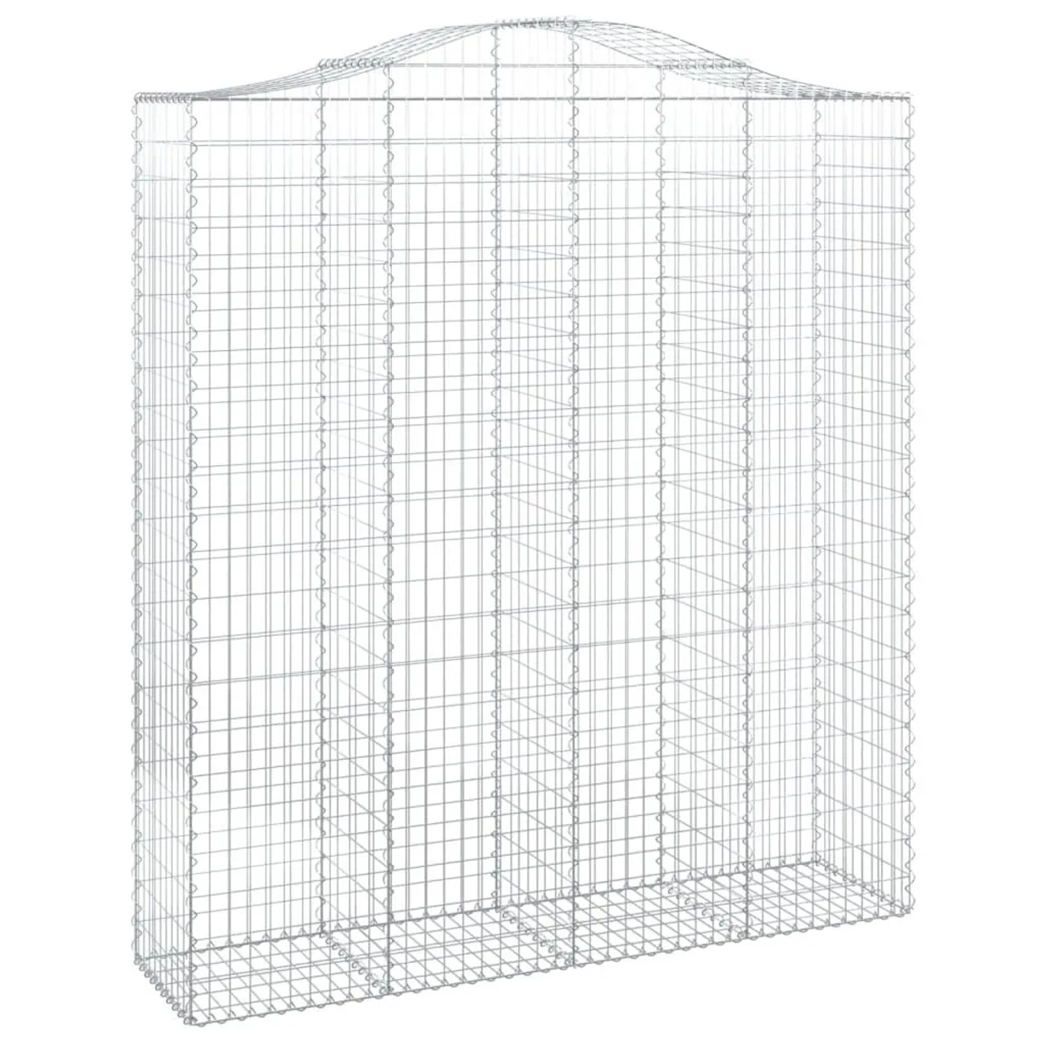 vidaXL Gabionen mit Hochbogen 13 Stk 200x50x220/240cm Verzinktes Eisen 3145777