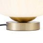 QAZQA Design Tischleuchte Messing mit Opalglas Mochi_5