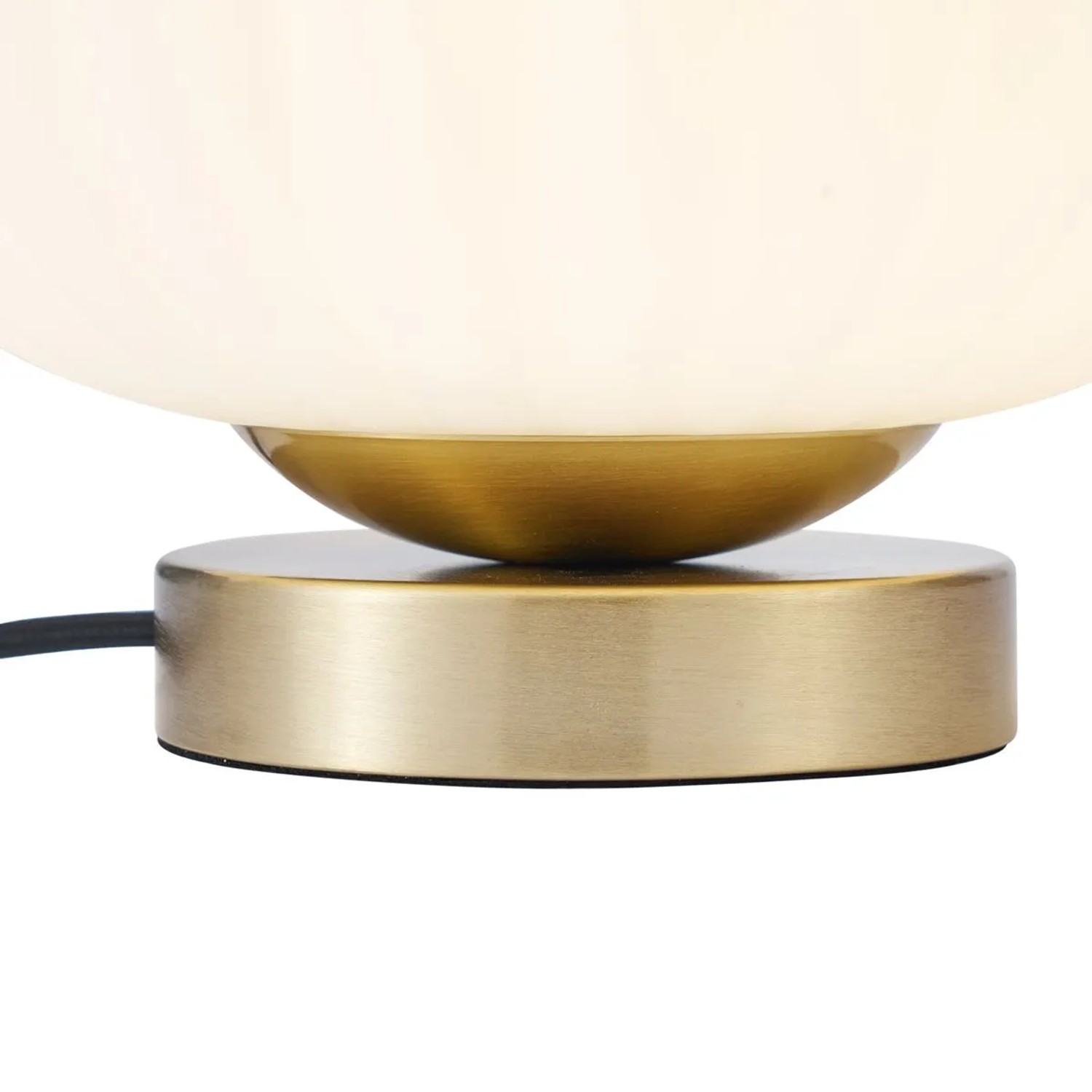 QAZQA Design Tischleuchte Messing mit Opalglas Mochi_5