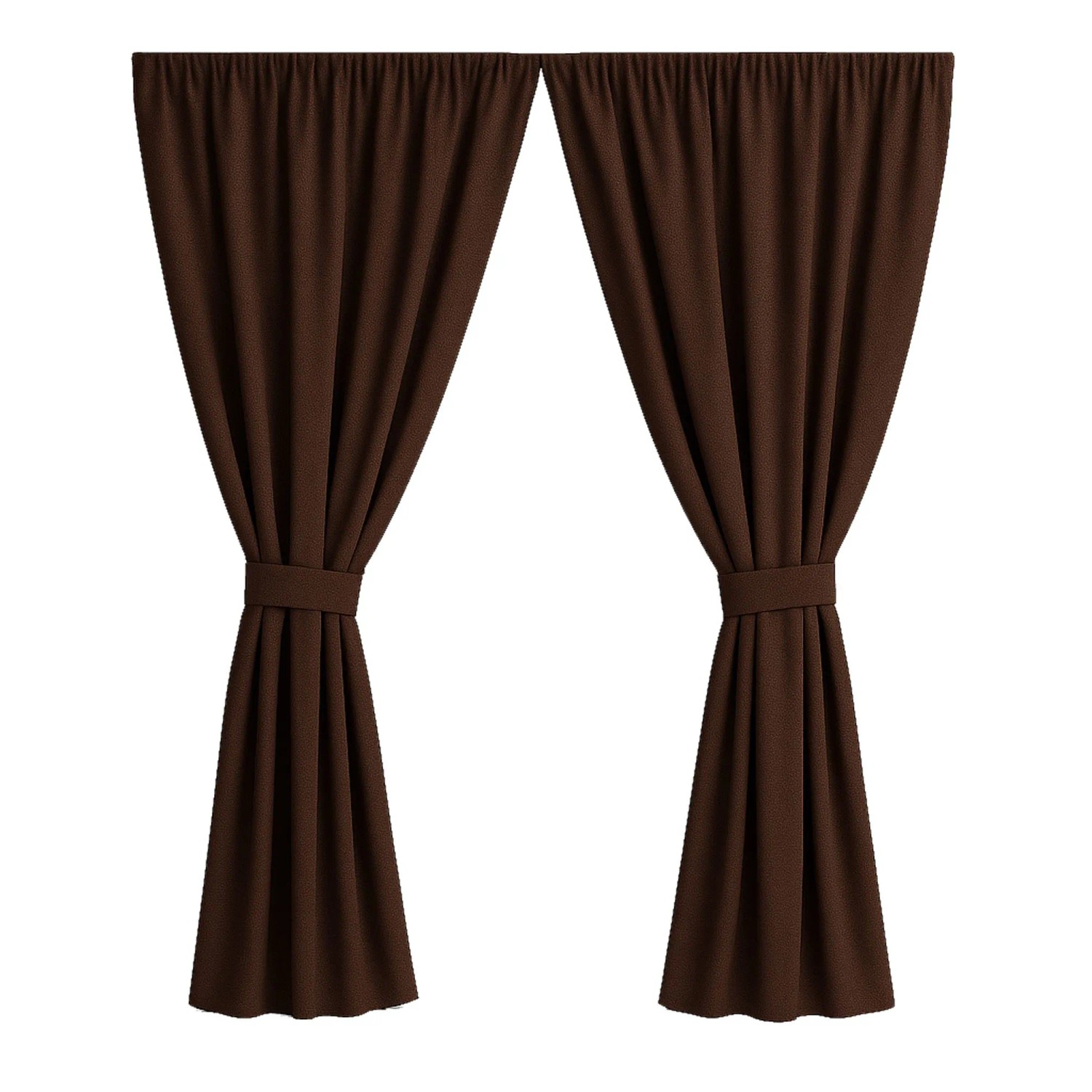 Setgarden Curtain Garden Outdoor Vorhang 2 x 155 × 200 cm – Balkon Vorhang 1tlg Braun