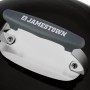 Detailaufnahme: Jamestown Kugelgrill Brock Ø 47 cm, Griff am Deckel.