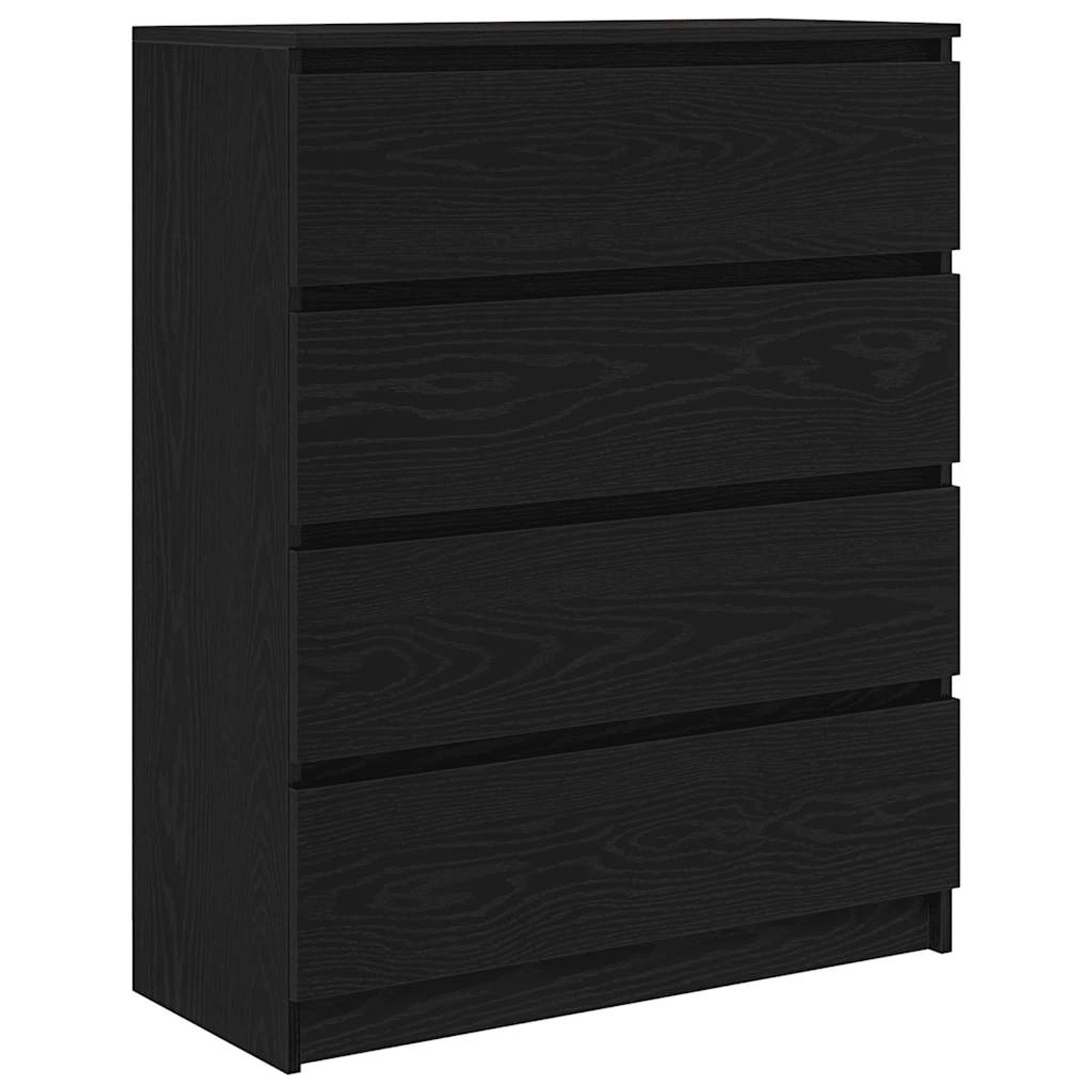 vidaXL Sideboard Schwarz Eichen-Optik 80x35x99 cm Holzwerkstoff 3328481 günstig online kaufen