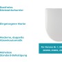 Calmwaters WC-Sitz für Keramag Renova Nr. 1 D-Form, Absenkautomatik, Weiß.