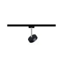 Paulmann URail LED-Spot Circle, schwarz matt/chrom, 5W, 4000K, dimmbar für Schienensysteme.