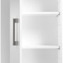 Weißer Posseik Bad-Hängeschrank Rima (40 cm) mit offener Tür und zwei Einlegeböden.