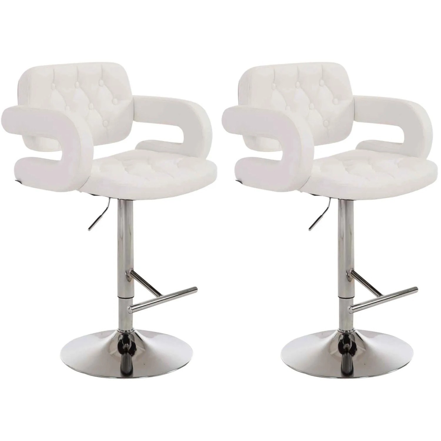 CLP 2er Set Barhocker Dublin Weiß