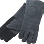 Rösle Grillhandschuhe aus Leder, grau und schwarz, für sicheres Grillen.