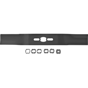 Arnold Rasenmähermesser Universal, 450 mm, mit Adaptern für verschiedene Rasenmäher.