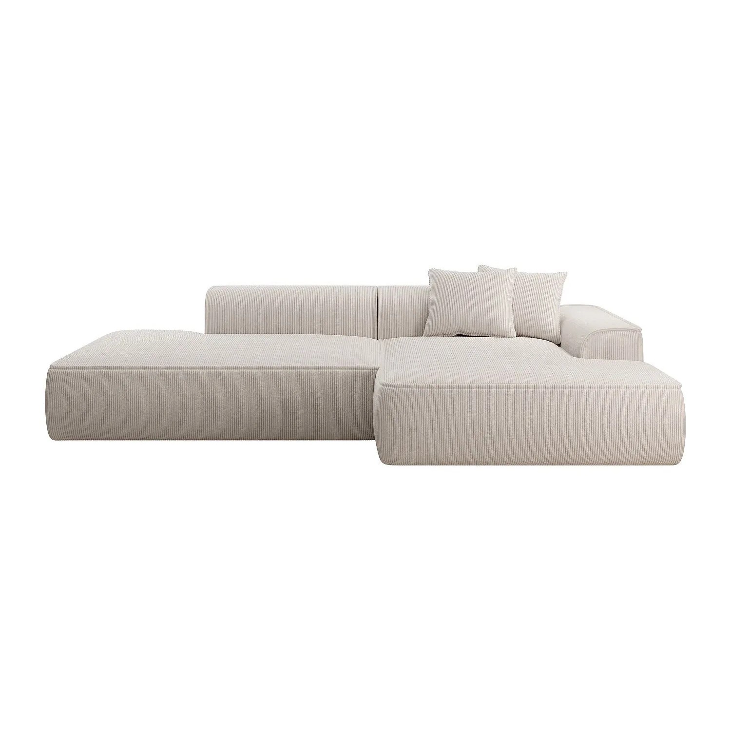 Vente-unique Sofa Ohne Schlafmöglichkeit Erynel Beige 305 cm