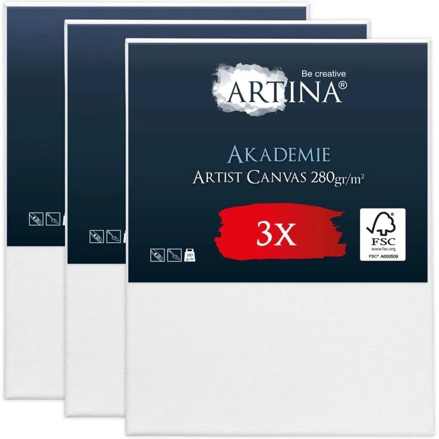 Artina Akademie Keilrahmen 80x100cm FSC 3tlg