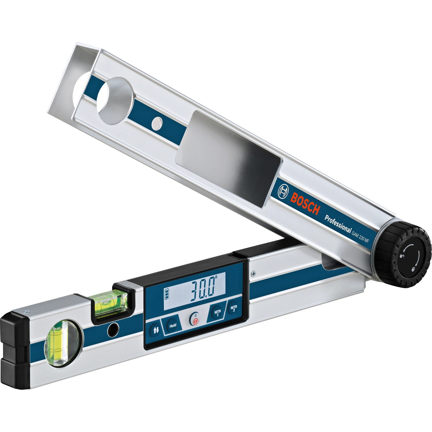 Bosch Professional GAM 220 MF Winkelmesser zur Winkel- und Gehrungsmessung.