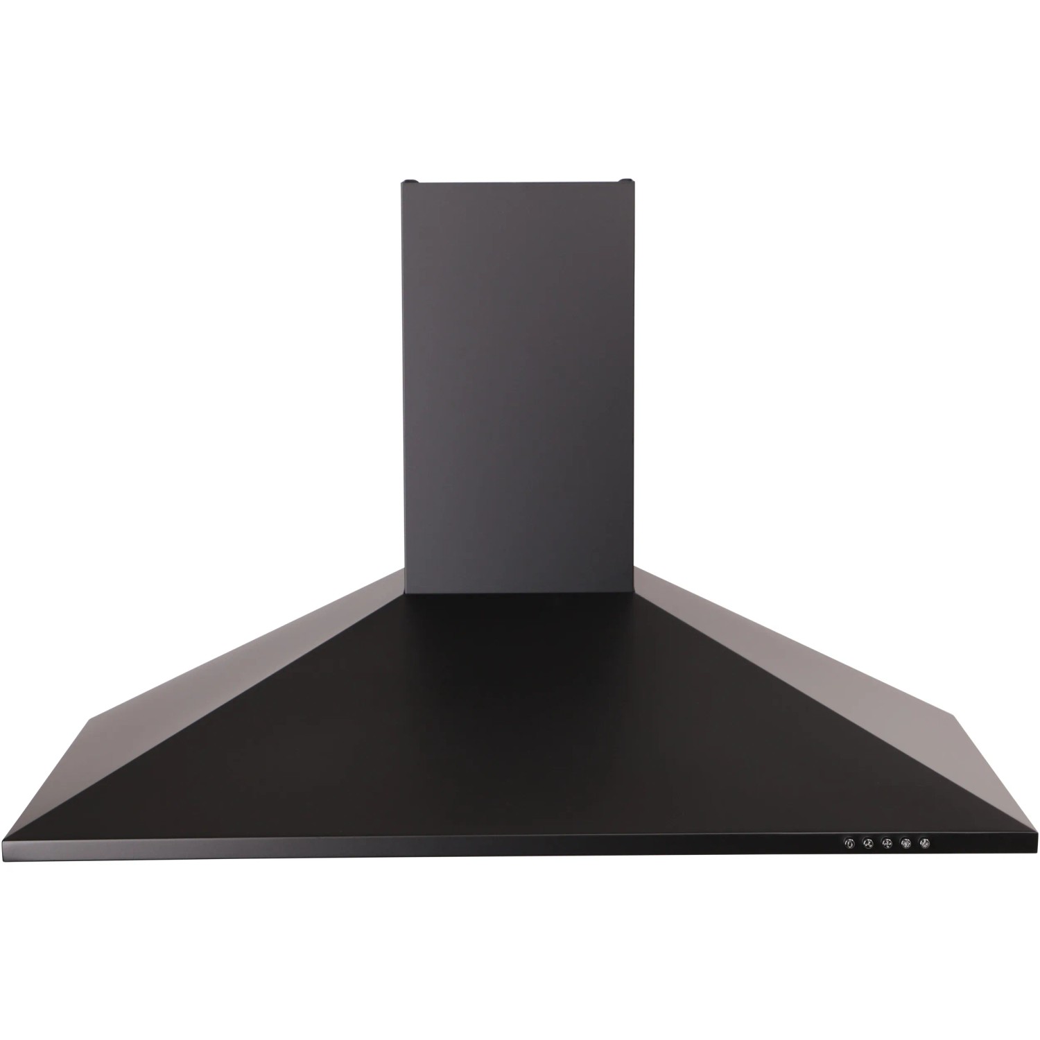 Respekta Kaminhaube Karena, 90 cm, schwarz, aus Metall mit matter Pulverbeschichtung.