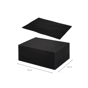 SuperSparSet: 5 graue Euroboxen NextGen Portable mit Rasterschaumstoff und Schaumstoffeinlage.