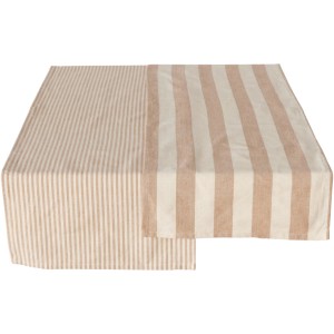 Mehrfarbiger Boltze Tischläufer Ilena mit Streifenmuster, 140x40 cm, aus Baumwolle.