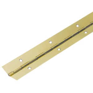 Hettich Stangenscharnier, 900 mm, Stahl vermessingt, für Möbel und Klappen.