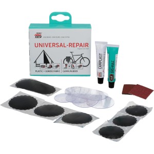 Tip Top Universal Flick-Box, 14-teilig. Reparaturset mit Flicken, Kleber und Aufrauher für unterwegs.