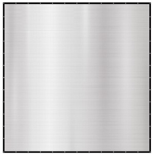 AMANKA Aluminium Schattennetz 6x6m für Zaunbau & Sichtschutz mit Ösen zur einfachen Montage.