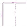 Transparente PVC Plane 6x8 m von vidaXL, ideal als Abdeckung für Gartenmöbel oder Baustellen.