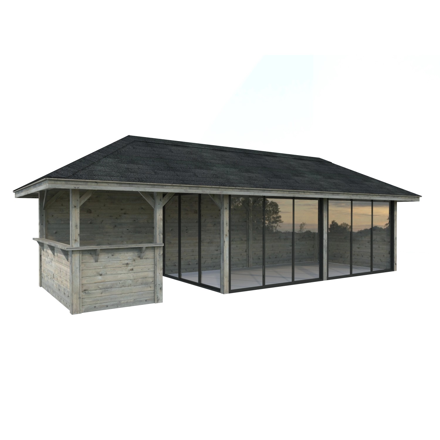 Palmako Pavillon Bianca Set219 Slide Grau Tauchgrundiert 876 cm x 300 cm FS günstig online kaufen