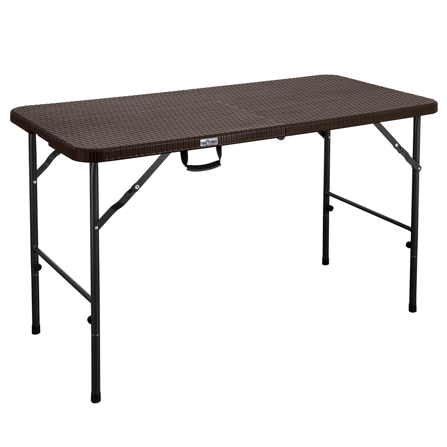 Hattoro Campingtisch Klapptisch Buffettisch Gartentisch Koffer 120 cm Braun günstig online kaufen