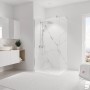 Schulte Duschrückwand DecoDesign Softtouch Marmor-Bianco, 255x125 cm im Badezimmer.