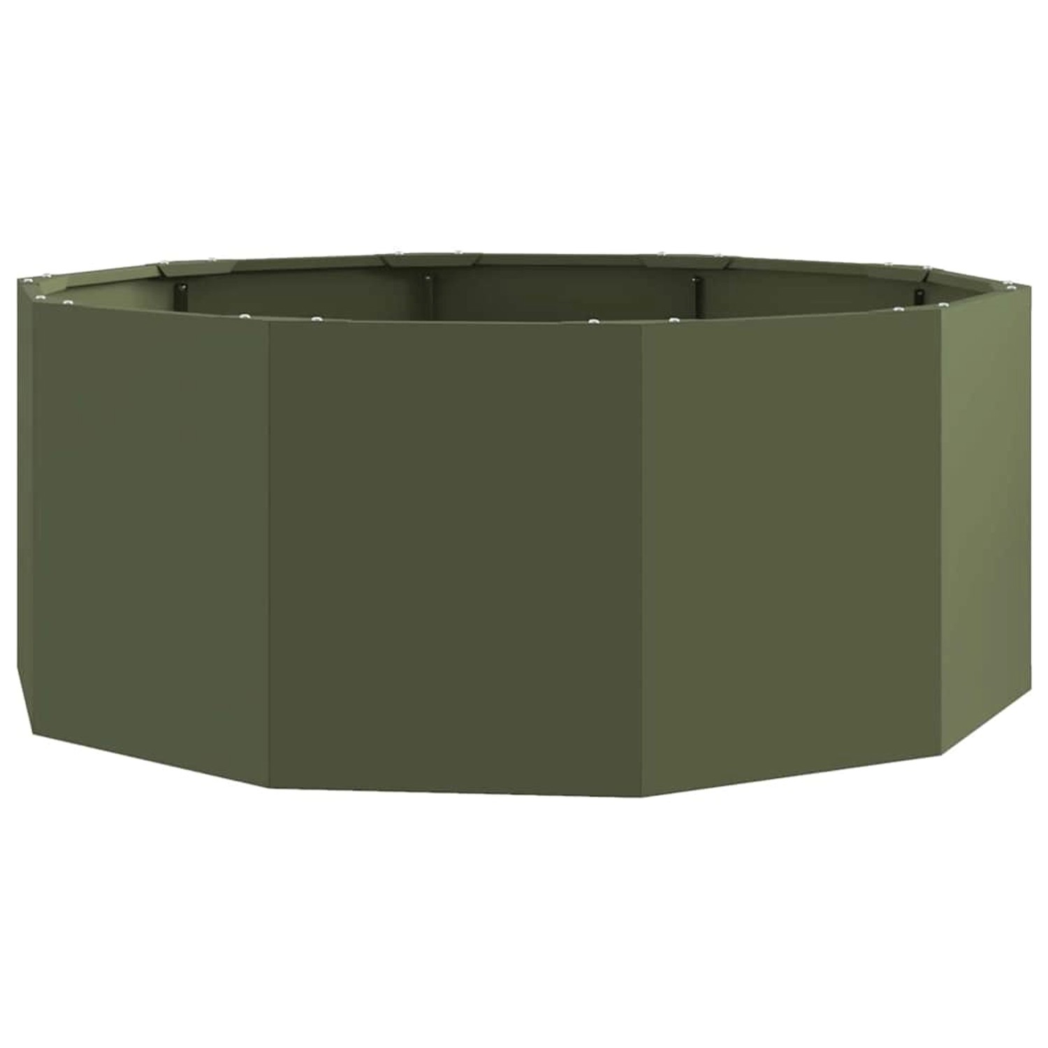 vidaXL Pflanzkübel Olive Grün 90 x 90 x 35 cm Stahl 883734 günstig online kaufen