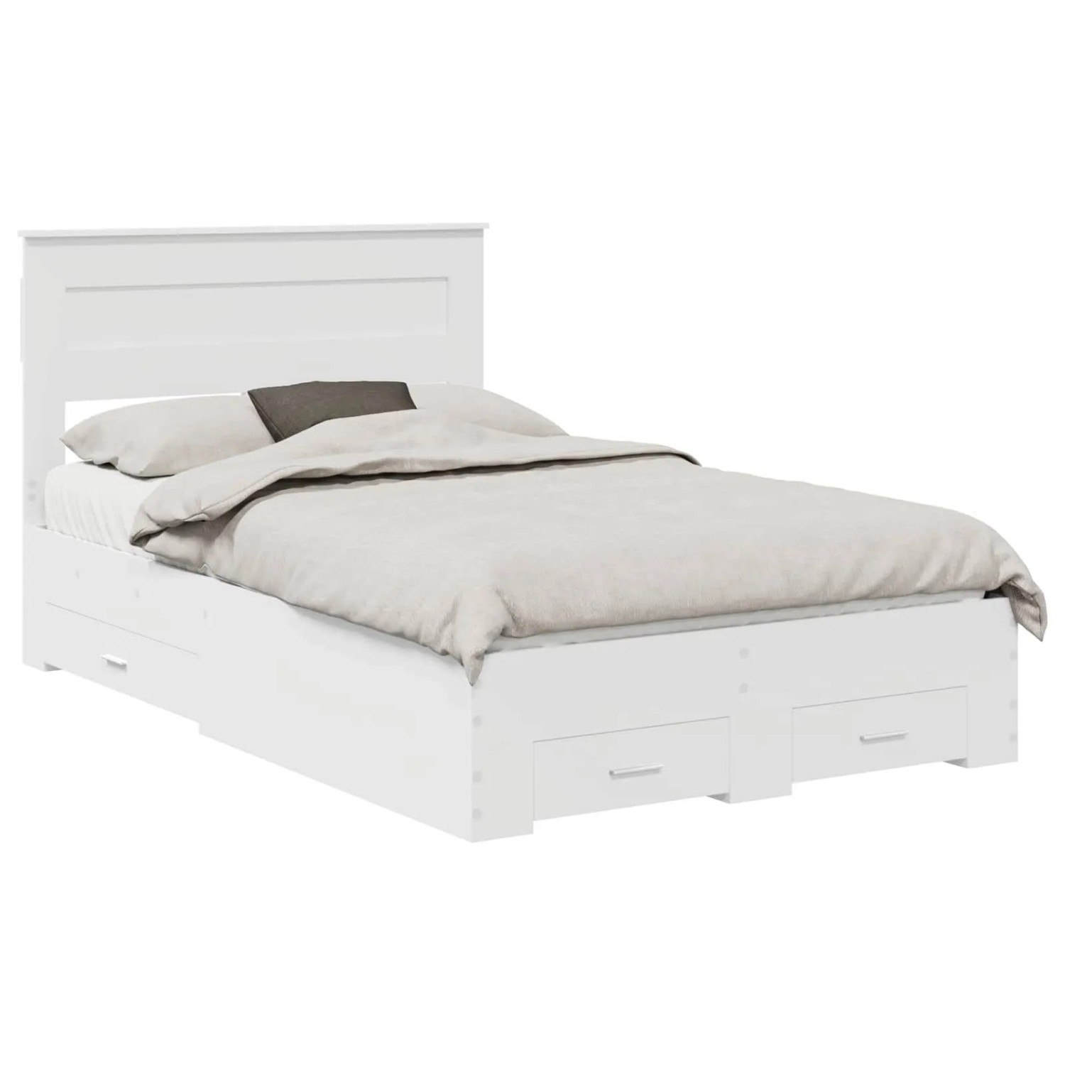 vidaXL Bettrahmen mit Schubladen mit Kopfteil Holzwerkstoff 3409995 günstig online kaufen