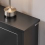 Detailaufnahme: Schwarzer SoBuy Schuhkipper FSR99-SCH mit Lampe auf Ablagefläche.