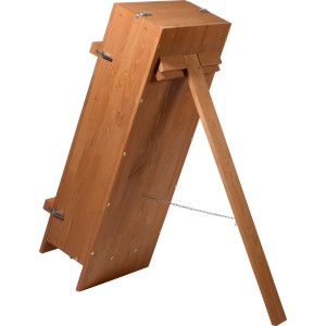 Dobar Bienenkiste aus Holz mit Ständer für Honigbienen, Ansicht von der Seite.