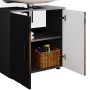 Vicco Badmöbel-Set Irma, anthrazit, mit Unterschrank (60 cm) und Stauraum.