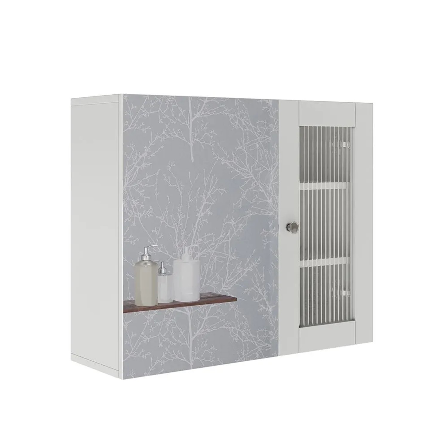 Vicco Badspiegelschrank Malte Weiß 60 x 50 mit Spiegel