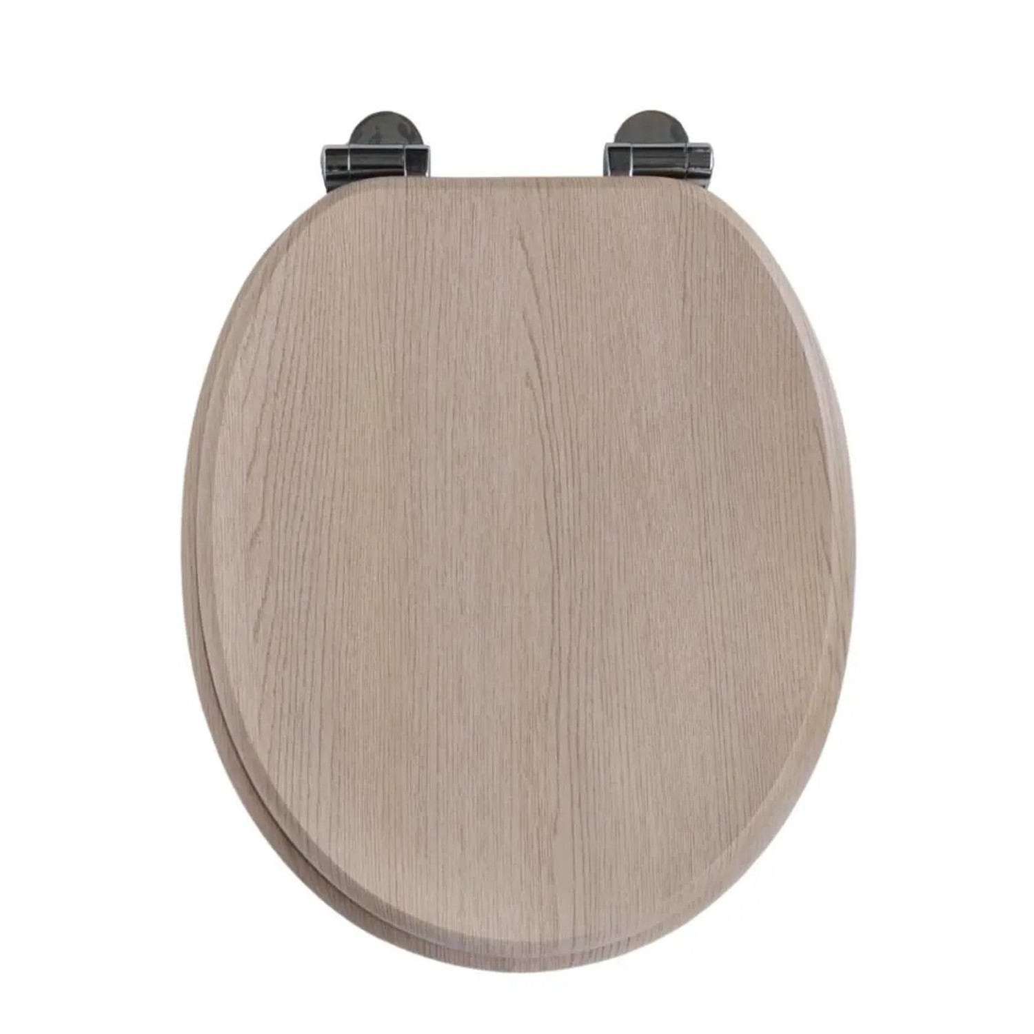 Sinobath WC-Sitz Oval mit Softclosing Hell Eiche Holzoptik