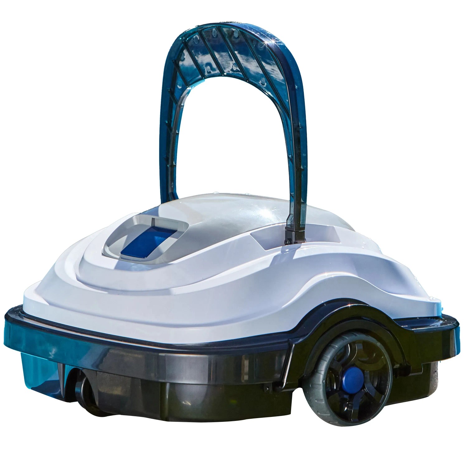 Akku-Poolroboter Orca 45 CL in Weiß/Schwarz für die Poolbodenreinigung.
