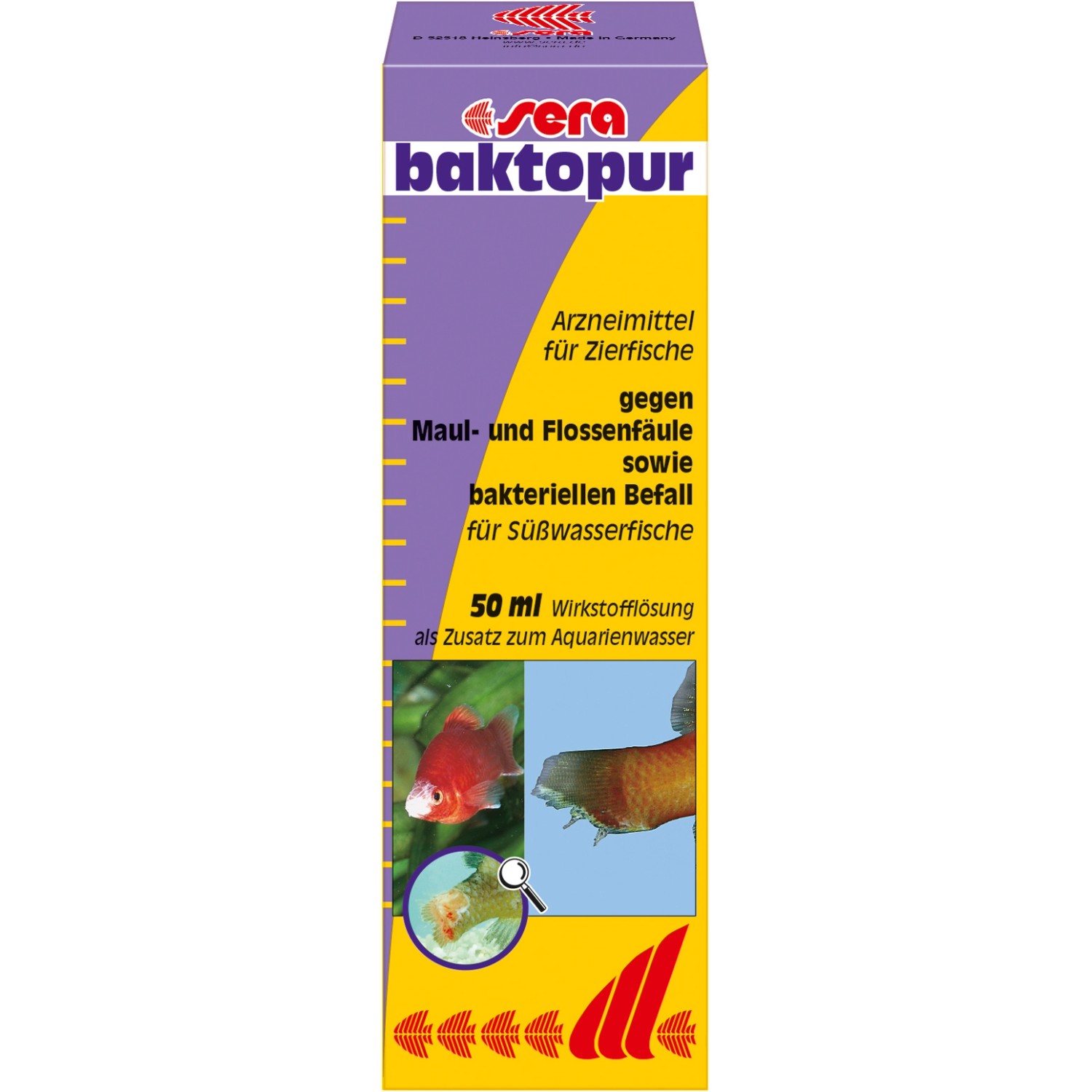 Sera Aquarium-Heilmittel Baktopur 50 ml