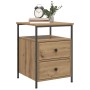 vidaXL Nachttische 2 Stk, Artisan-Eiche 44x45x60 cm Holzwerkstoff 857257_2