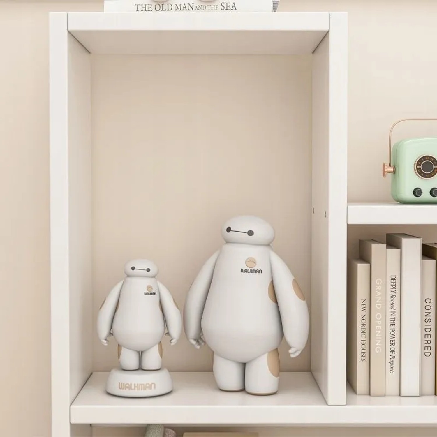 Rebiko Weißes Regal Modernes Wandregal Im Loft-stil für Bücher Offenes Wohnzimmer 100 Cm_6
