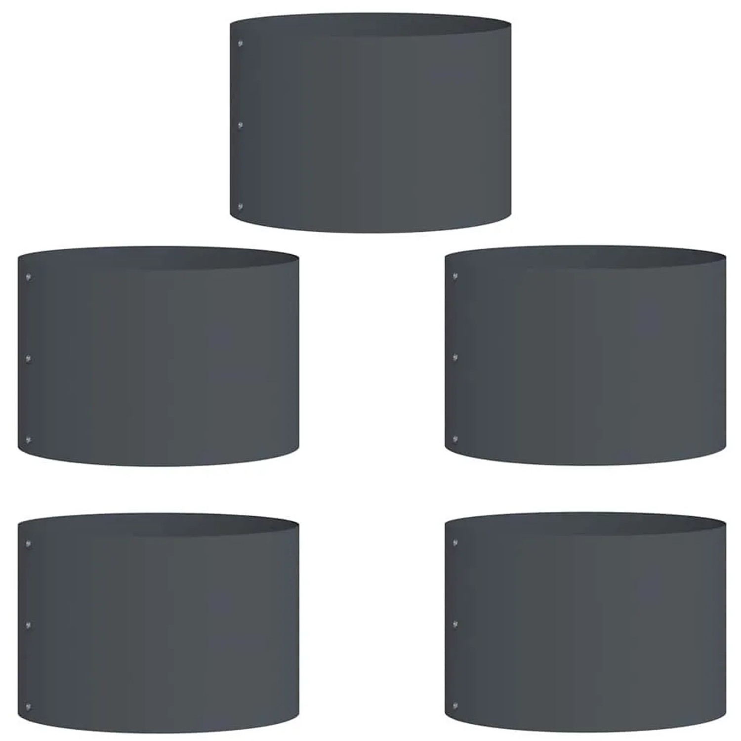 vidaXL Garten-Pflanzgefäß 5 Stk Anthrazit 30 x 30 x 20 cm 873597 günstig online kaufen