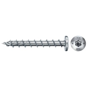 Fischer PowerFast II Holzschraube, Pan Head, TX-Antrieb, Vollgewinde, Ø 6x60 mm, 18 Stück
