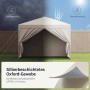 WOLTU Pavillon Pop-Up Wasserdichter Sonnenschutz Pagodenzelt 3x3 m Beige_5